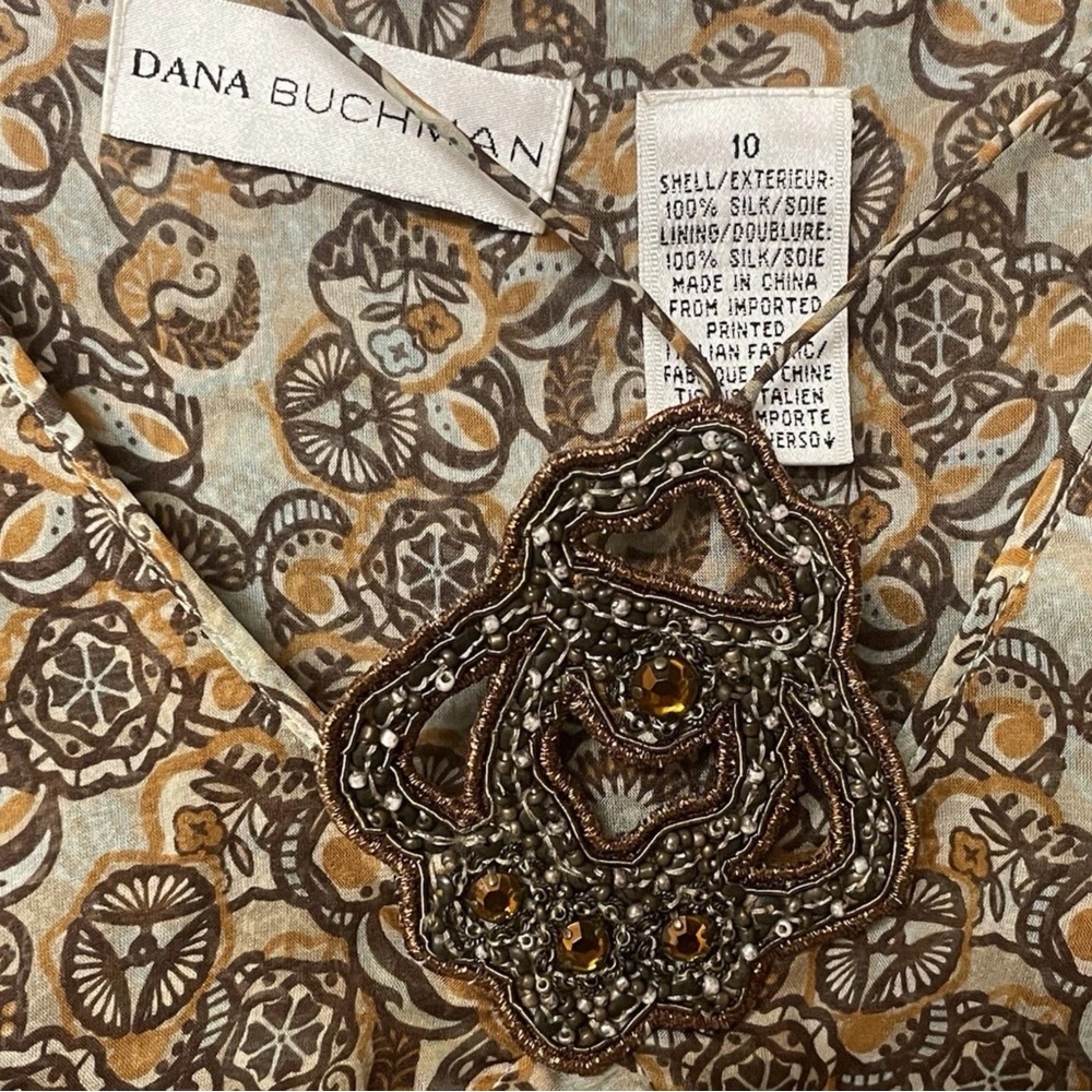 Dana Buchman Vintage Silk Blouse - Picture 3 of 4